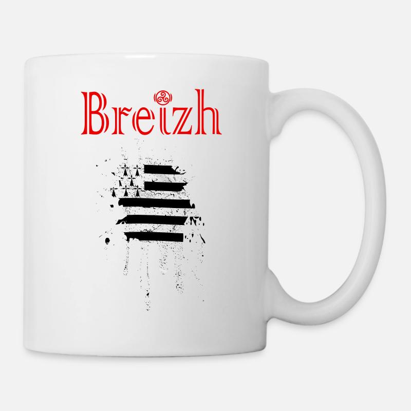 Drapeau Breton - Mug blanc - blanc