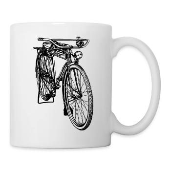 vélo rétro - Mug blanc - blanc - Droite