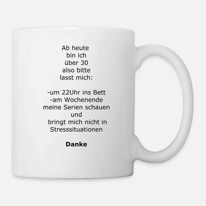 Plus de 30 ans - Mug blanc - blanc
