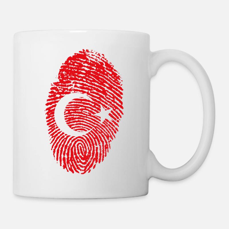 Fingerprint turkey - Mug - white