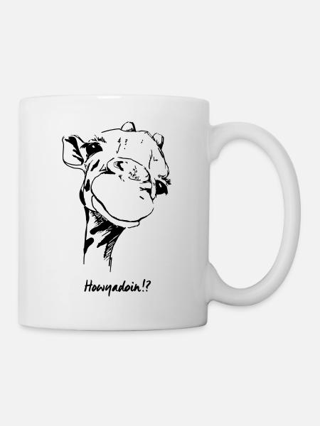 Giraffe (II) - How are you doing? - Mug - white