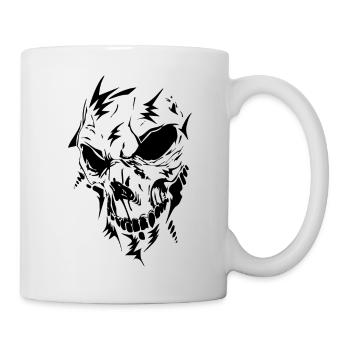 Tattoo Skull - Mug blanc - blanc - Droite