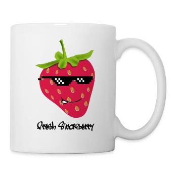 Fraise Design Frais - Mug blanc - blanc - Droite