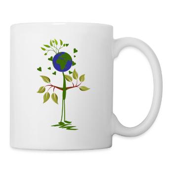 Protection de l'environnement mondial - Mug blanc - blanc - Droite