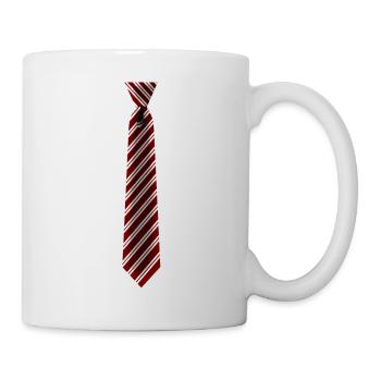 Cravate Windsor Cravate Bureau Carnaval Mode - Mug blanc - blanc - Droite