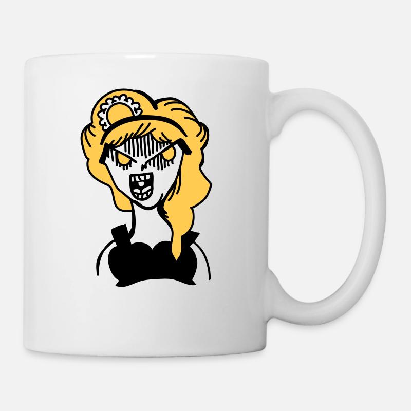 Angry Girl - Mug - white