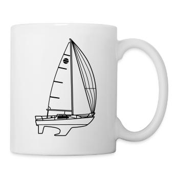 Sunbeam 22 Riss - Tasse - Weiß - Rechts