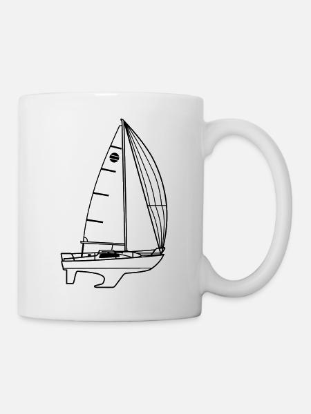 Sunbeam 22 Riss - Tasse - Weiß