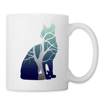 Chat nature - Mug blanc - blanc - Droite