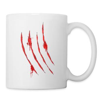 Griffes sanglantes gratte de Monster Claw 3 - Mug blanc - blanc - Droite