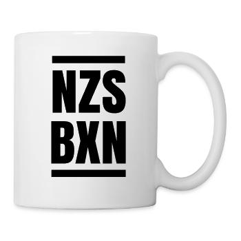 nzs bxn nazis boxen gegen rechts raus antifa links - Tasse - Weiß - Rechts