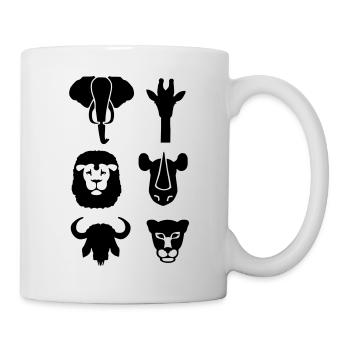 Africa wildlife animals - Mug - white - Right
