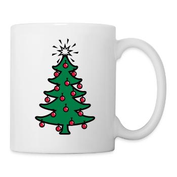 Noël / arbre de Noël (3c) - Mug blanc - blanc - Droite