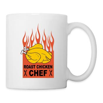 roast chicken chef - Mug - white - Right