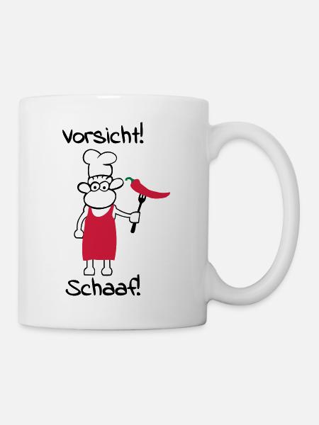 Vorsicht schaaf! - Tasse - Weiß