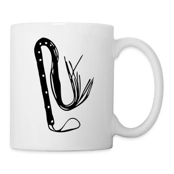 Whip - Cat-o-Nine - Peitsche - Flogger - Tasse - Weiß - Rechts
