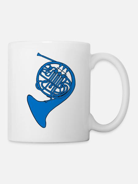 bleu cor français - Mug blanc - blanc