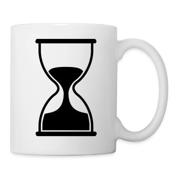 sanduhr_f1 - Tasse - Weiß - Rechts