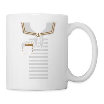 Marin - Marin - capitaine - Carnaval - Mug blanc - blanc - Droite