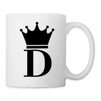 letter_d_king_f1 - Mug - white - Right