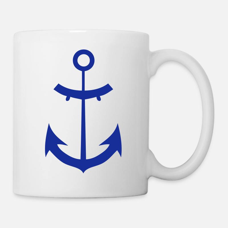 Marine Boot Anker Anker - Tasse - Weiß