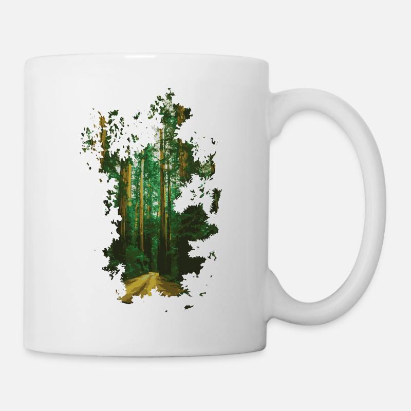 Wald - Tasse - Weiß