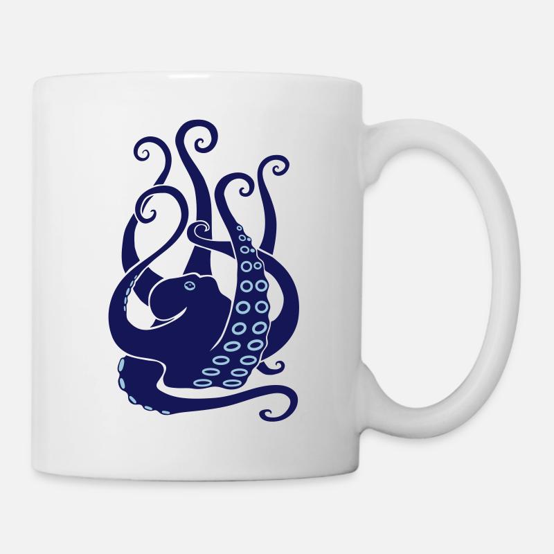 oktopus octopus krake tintenfisch squid tauchen - Tasse - Weiß