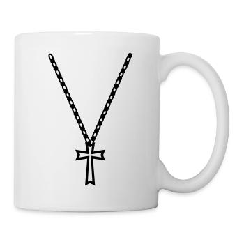 jesus_cross_chain_f1 - Mug blanc - blanc - Droite