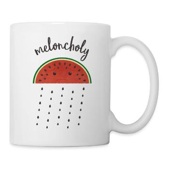 Pastèque mélancolique - Mug blanc - blanc - Droite