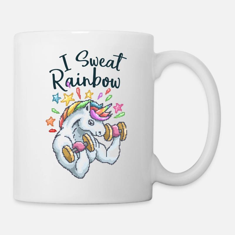 I Sweat Rainbow - Tasse - Weiß