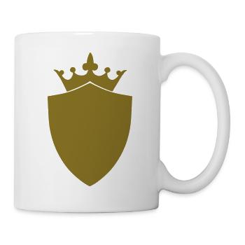 Krone Wappen - Tasse - Weiß - Rechts