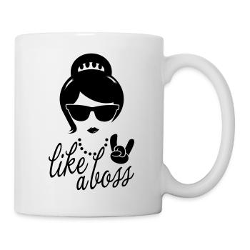 Like a i love strong hipster female boss woman mom - Mug blanc - blanc - Droite