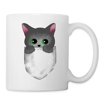 Katzenbaby Perser Birma - Tasse - Weiß - Rechts