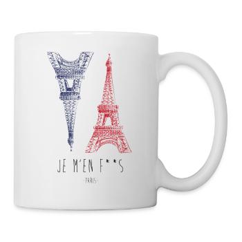 Je m'en F**s (I don't give a f*ck) - Tasse - Weiß - Rechts