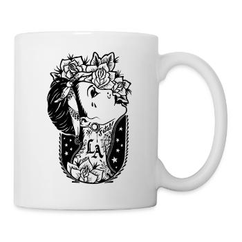 Crazy Tattoo Girl - Mug blanc - blanc - Droite