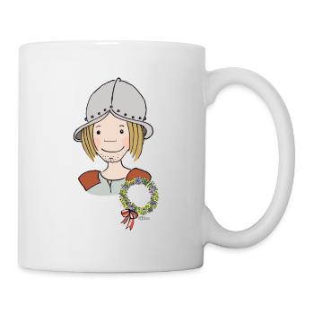 Mittelalter Reisiger - Tasse - Weiß - Rechts