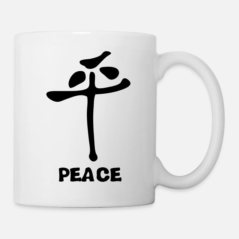 Feng-Shui-Symbol des Friedens Frieden Ruhe - Tasse - Weiß