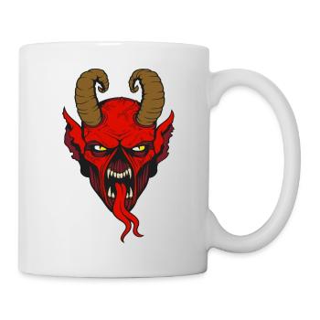 Devil - Teufel - Dämon - Tasse - Weiß - Rechts