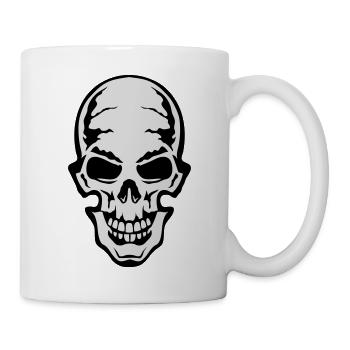 Gothic gothic skull dead death head 106 - Mug - white - Right