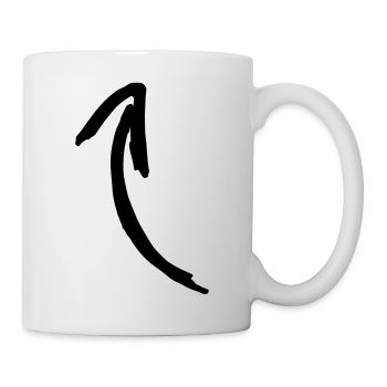 Arrow Symbol Gift Funny I am the clipart - Mug - white - Right