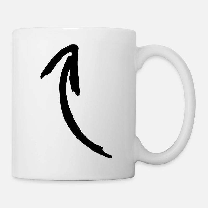 Pfeil Symbol Geschenk Lustig Ich bin das Clipart - Tasse - Weiß