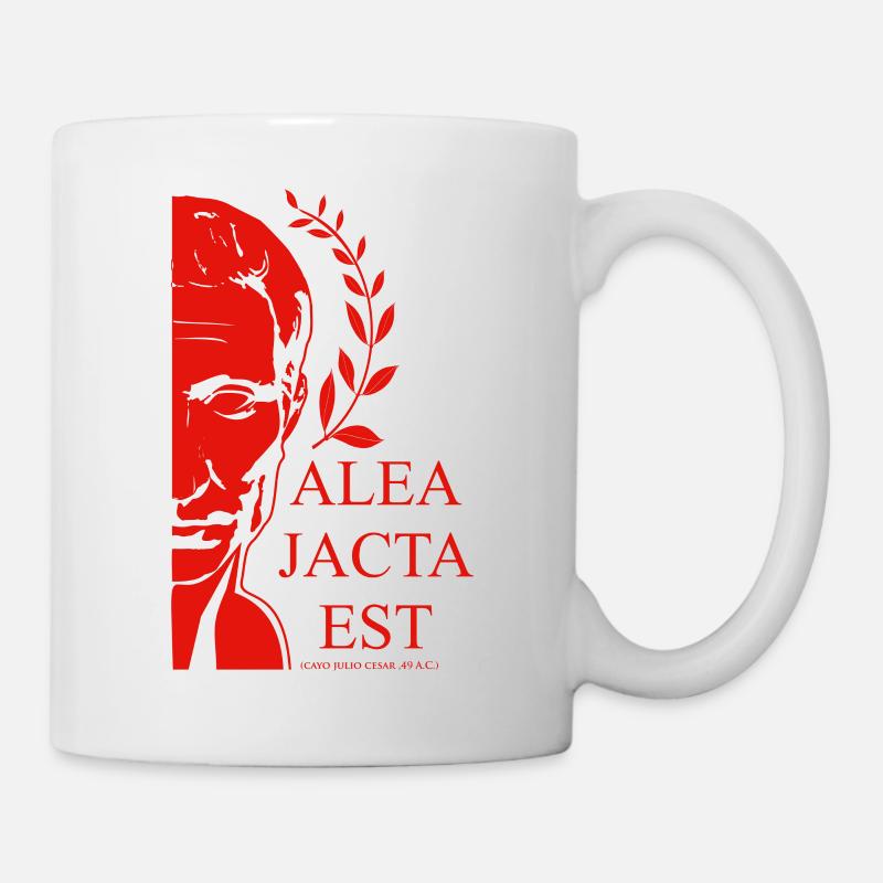 ALEA JACTA EST rouge - Mug blanc - blanc