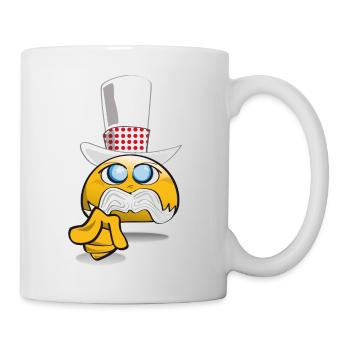 emoticon_recrute_2 - Mug blanc - blanc - Droite