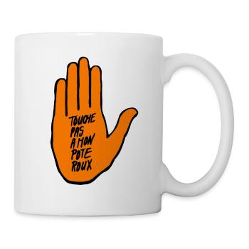 Touche pas à mon pote roux - SOS Roucisme - Mug blanc - blanc - Droite