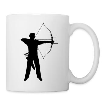 archery-bow and arrows - Mug - white - Right