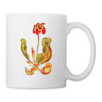 Plante carnivore Karnivore Grunge Vintage - Mug blanc - blanc - Droite