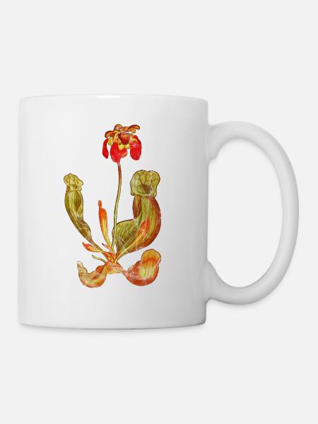 Plante carnivore Karnivore Grunge Vintage - Mug blanc - blanc