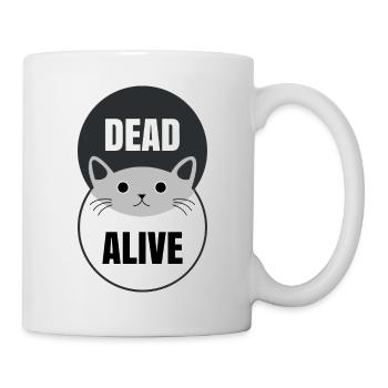 Schrödingers Katze Lustige Physiker Katze Physik - Tasse - Weiß - Rechts
