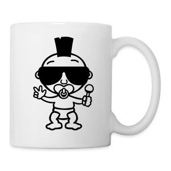 Punk de bébé - Mug blanc - blanc - Droite