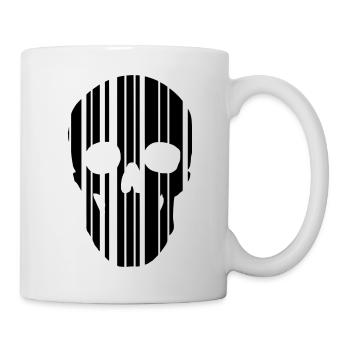 barcode skull - Mug - white - Right